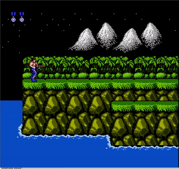 Contra: A game using mapper 2