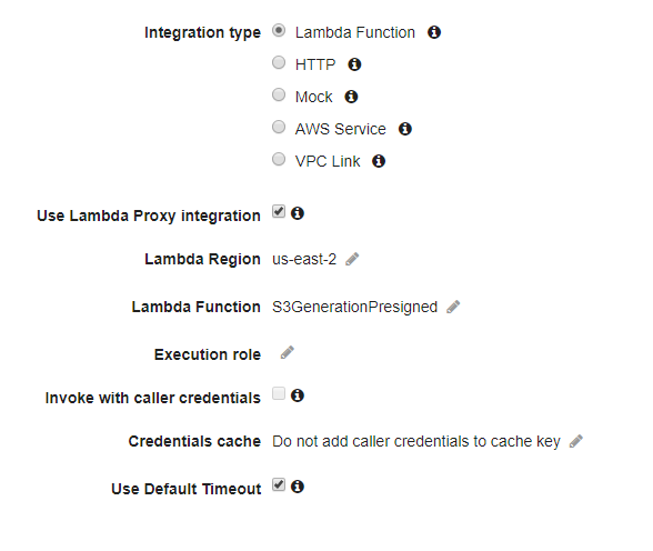 Enabling Lambda proxy integration by ticking a box